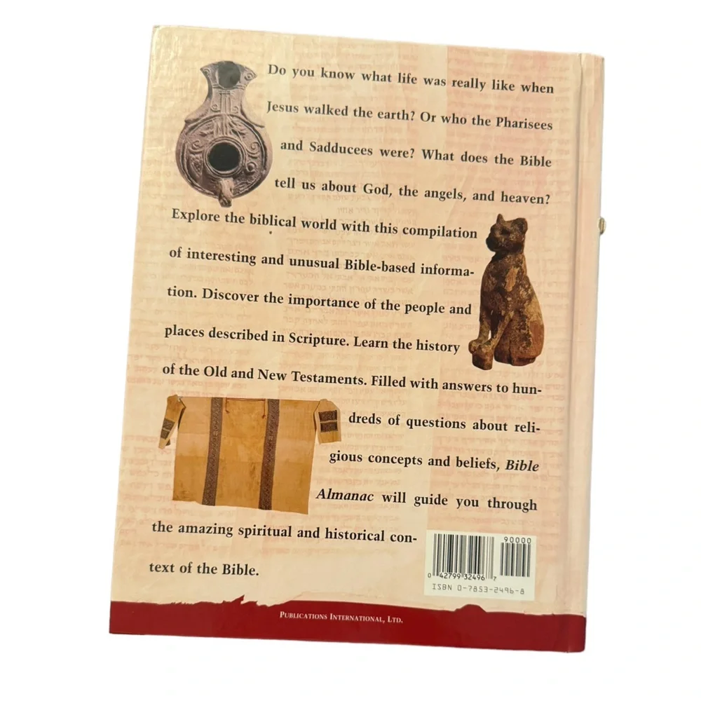 Retro/Vintage Book: “Bible Almanac,” By Anna Trimiew. Consultant: Gary Burge PhD